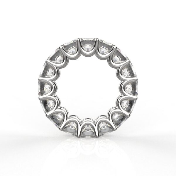 Avarta Jewellery Sterling Silver 8 Carat Princess Cut Eternity Band of 0.50 Carat Each - Image 4