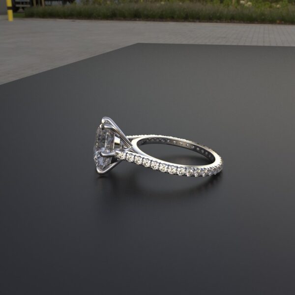Avarta Jewellery Sterling Silver 3.80 Carat Solitaire Ring For Girls & Women - Image 3