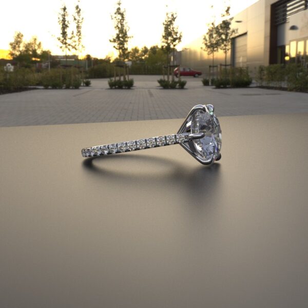 Avarta Jewellery Sterling Silver 3.80 Carat Solitaire Ring For Girls & Women - Image 4