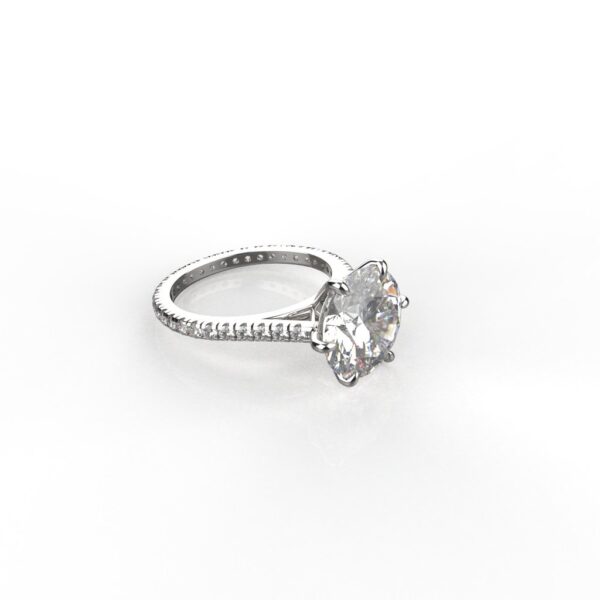 Avarta Jewellery Sterling Silver 3.80 Carat Solitaire Ring For Girls & Women - Image 5