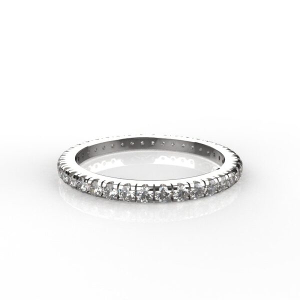 Avarta Jewellery Sterling Silver Stackable Eternity Ring Band For Girls & Women - Image 4