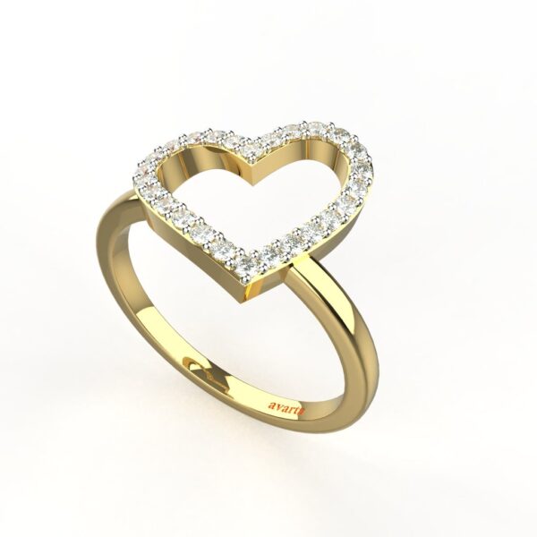 Avarta 18k Symbol of Love Diamond Ring