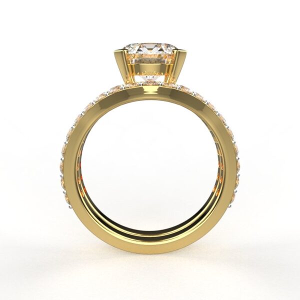 Avarta Jewellery Sterling Silver 2 Carat Solitaire Eternity Ring For Girls & Women - Image 3