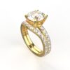 Avarta Jewellery Sterling Silver 2 Carat Solitaire Eternity Ring For Girls & Women
