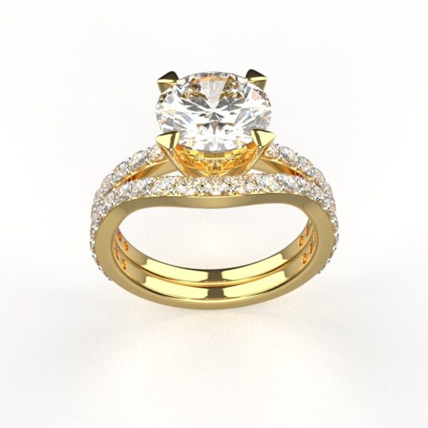 Avarta Jewellery Sterling Silver 2 Carat Solitaire Eternity Ring For Girls & Women - Image 2
