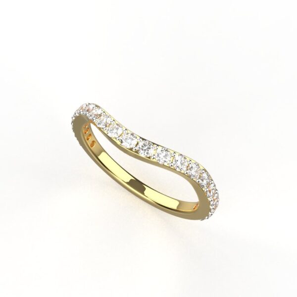 Avarta Jewellery Sterling Silver American Diamond Eternity Ring For Girls & Wemen