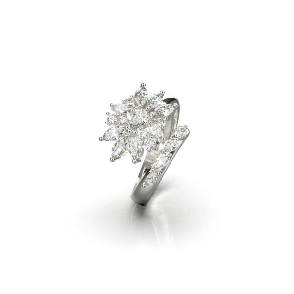 Avarta Jewellery Sterling Silver Twisted Ring - Image 2