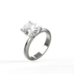 Avarta Jewellery 2.50 Carat Oval Solitaire Ring With Lab Diamonds