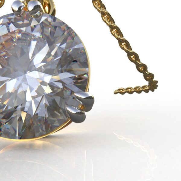 Avarta Jewellery Lab Grown Diamond Solitaire Pendant - Image 4