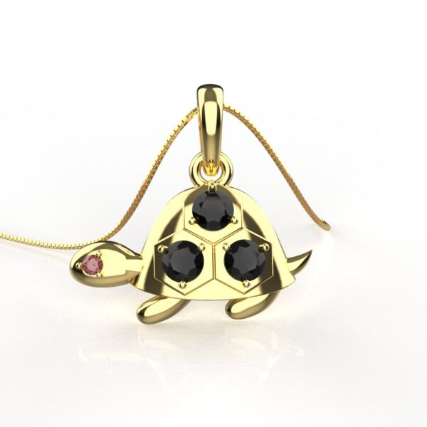 Avarta Sterling Silver Tortoise Pendant For Kids, Girls and Women With Sterling Silver Chain - Image 5