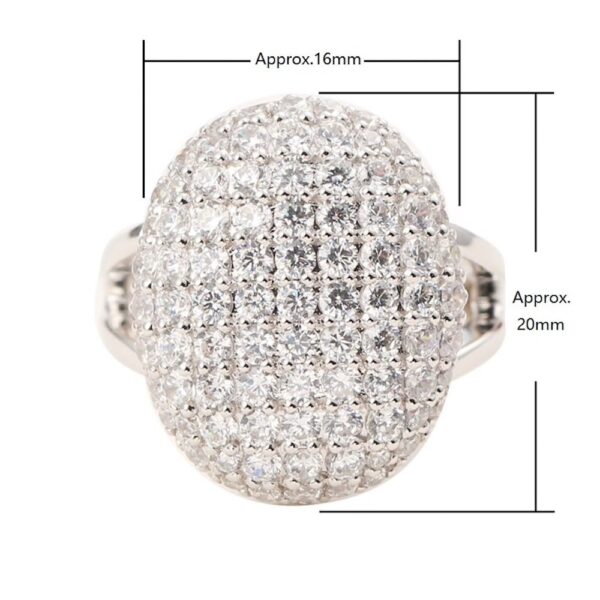 Avarta Sterling Silver Twilight American Diamond Ring - Image 6