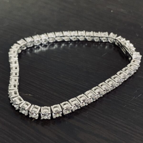 Avarta Jewellery Sterling Silver 10.50 Carat Moissanite Tennis Bracelet For Girls & Women - Image 6