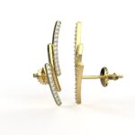 Avarta Jewellery 18K BIS Hallmarked Gold Diamond Earrings For Girls & Women