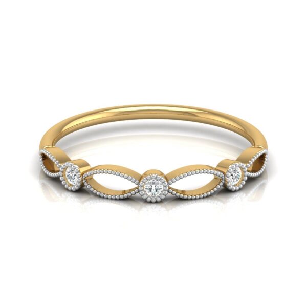 Avarta Jewellery 18K Gold Vogue Diamond Ring - Image 2