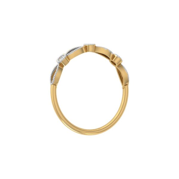 Avarta Jewellery 18K Gold Vogue Diamond Ring - Image 3