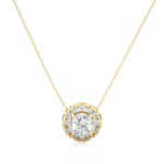 Avarta Jewellery 18k Gold 25 Cents Halo Pendant