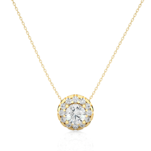 Avarta Jewellery 18k Gold 25 Cents Halo Pendant