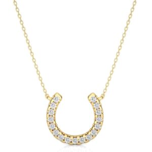Avarta Jewellery 18k Gold Horseshoe Diamond Pendant