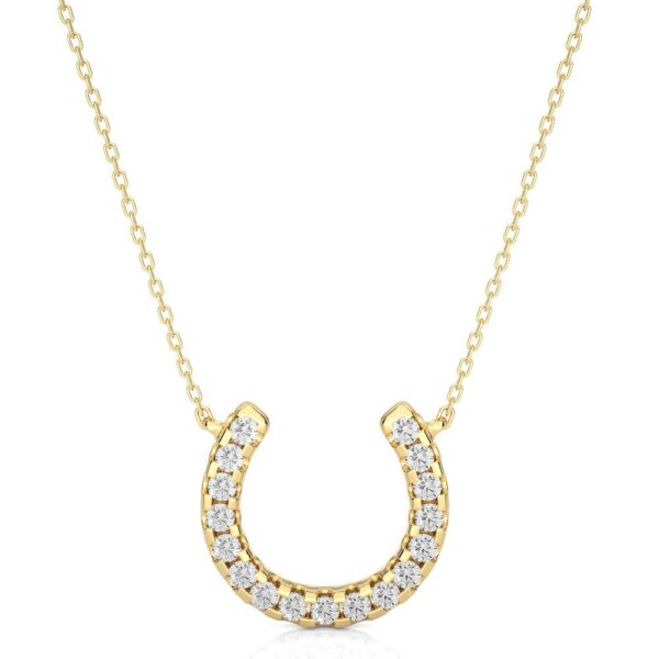 Avarta Jewellery 18k Gold Horseshoe Diamond Pendant