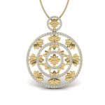 Avarta Jewellery Round Office Wear Lab Grown Diamond Pendant