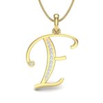 Avarta Jewellery Alphabet E Lab Grown Diamond Pendant