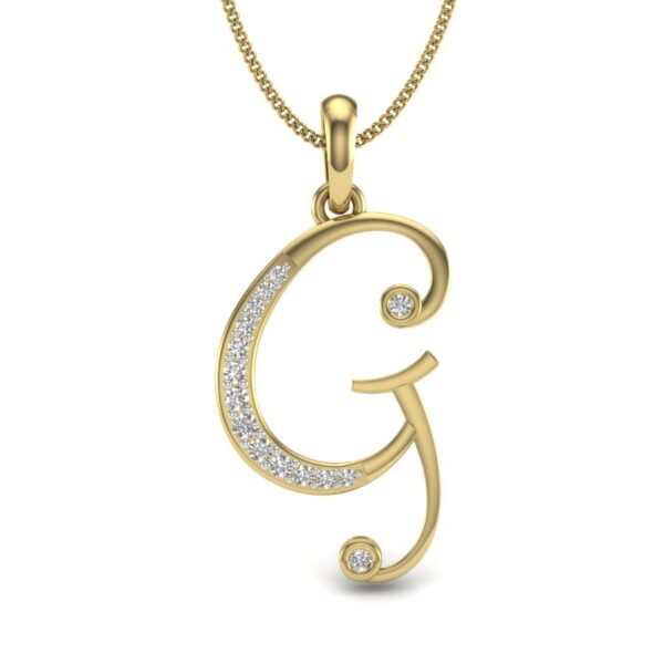 Avarta Jewellery Alphabet G Lab Grown Diamond Pendant