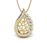Avarta Jewellery Pear Mesh Lab Grown Diamond Pendant