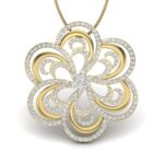 Avarta Jewellery Designer Floral Lab Grown Diamond Pendant