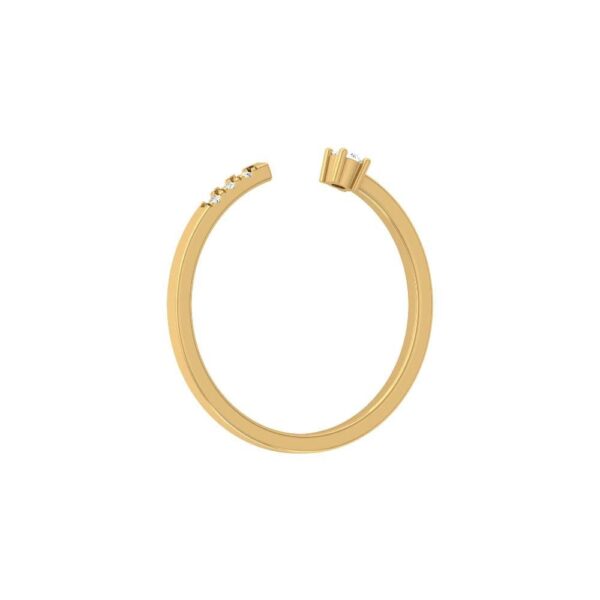 Avarta Jewellery 18K Gold Free Size Diamond Ring - Image 3