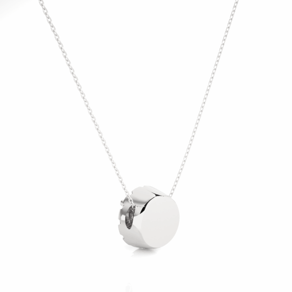 Avarta Jewellery 18k White Gold 50 Cents Halo Pendant - Image 5