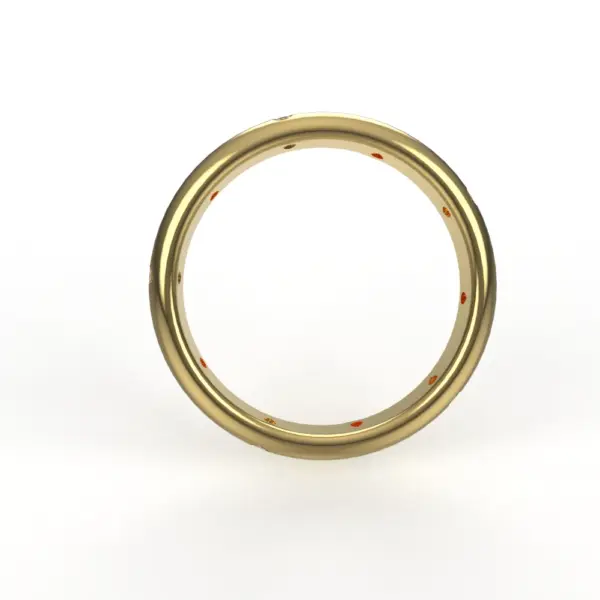 Avarta Jewellery 92.5 Sterling Silver Gold Plated Unisex Challa Ring Band - Image 2