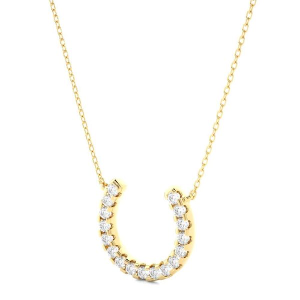 Avarta Jewellery 18k Gold Horseshoe Diamond Pendant - Image 5