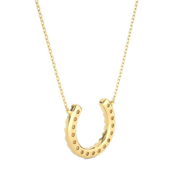 Avarta Jewellery 18k Gold Horseshoe Diamond Pendant - Image 3
