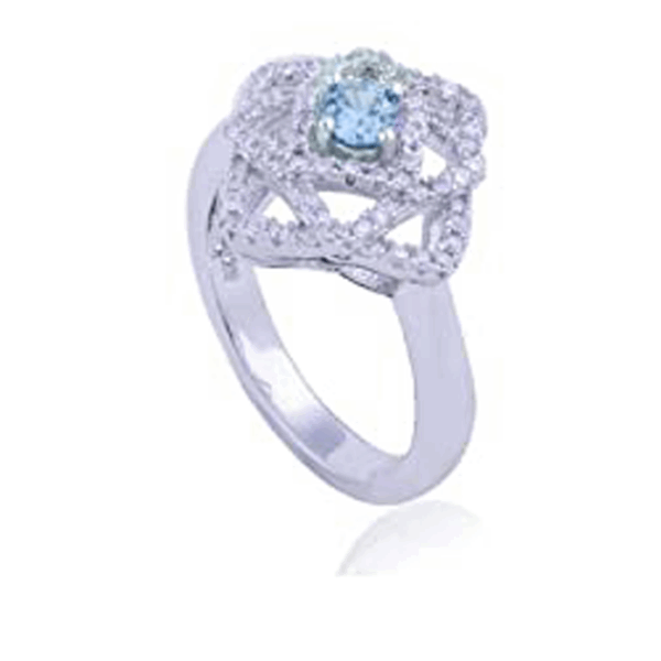 Avarta Jewellery Sterling Silver Blue Tourmaline Pendant Set With Chain - Image 5