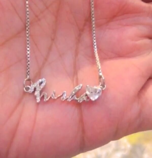 Avarta Jewellery Sterling Silver Name Pendant With Chain - Image 2