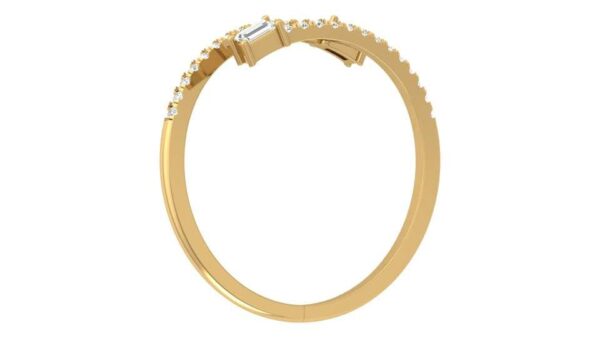 Avarta Jewellery 18K Gold Diamond Resizable Ring - Image 3