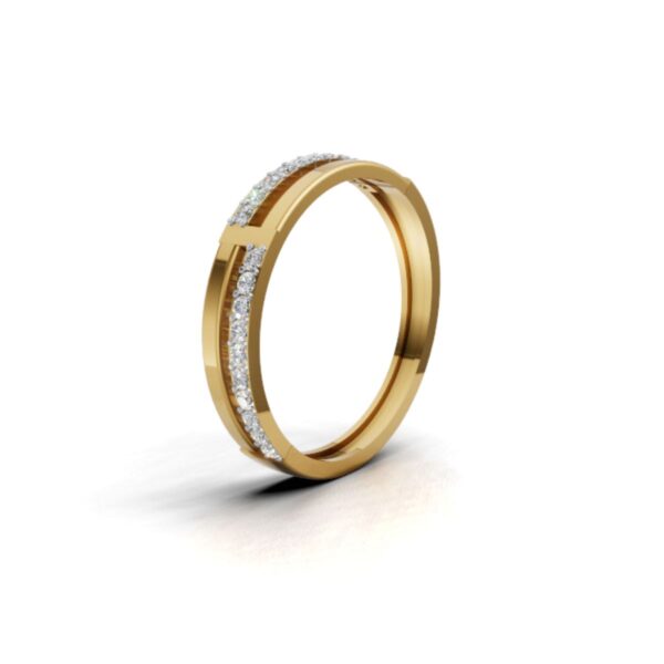 Gold Alluring Lab Grown Diamond Ring