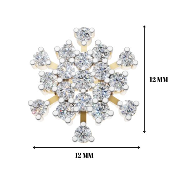 Avarta Gold Mystique Stud Earrings With Lab Diamonds - Image 5
