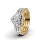 Avarta Elegance Heart Halo Ring With Lab Diamond