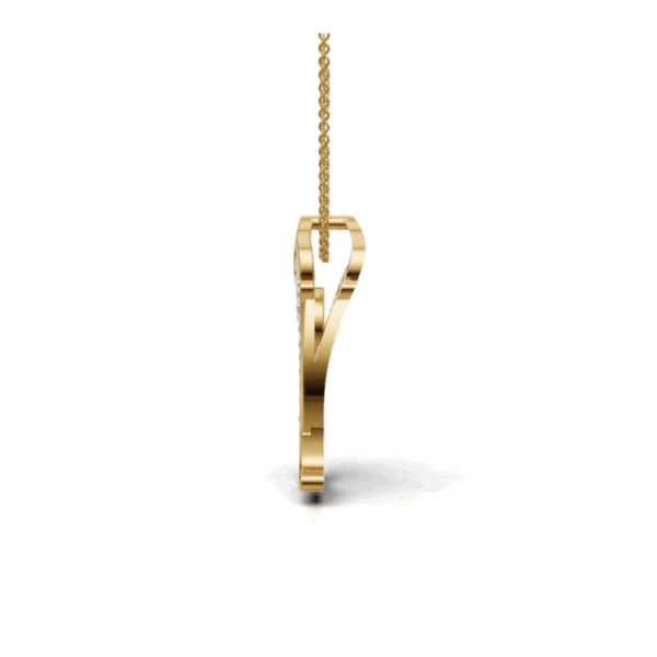 Avarta Cat Pendant in Gold with Diamonds | Cute & Elegant Design - Image 3