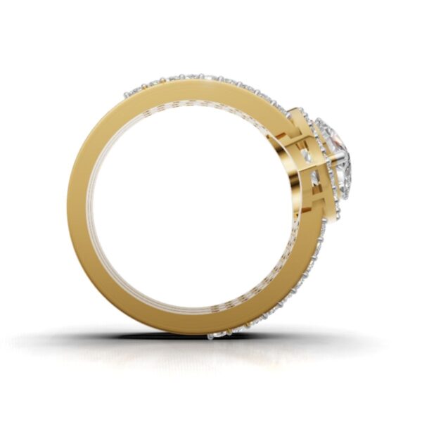 Avarta Elegance Heart Halo Ring With Lab Diamond - Image 6
