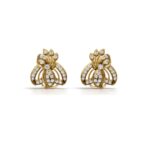 Avarta Mystic Traditional Gold Earrings With Lab Diamonds
