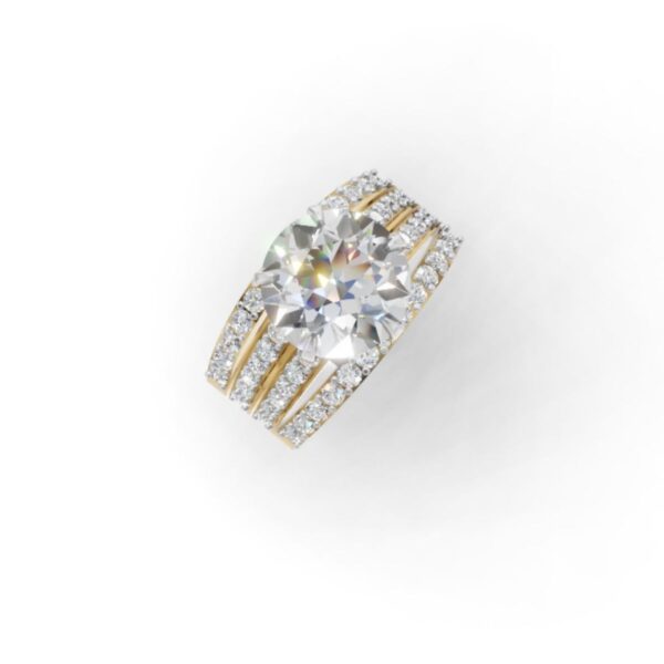 Avarta Jewellery Gold 3 Carat Solitaire Diamond Ring - Image 5