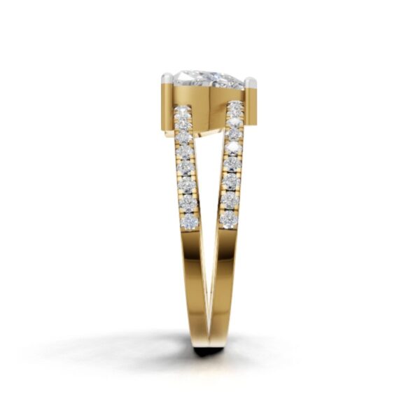 Avarta Double Band Heart Shape Lab Diamond Ring – Modern Elegant Design - Image 4