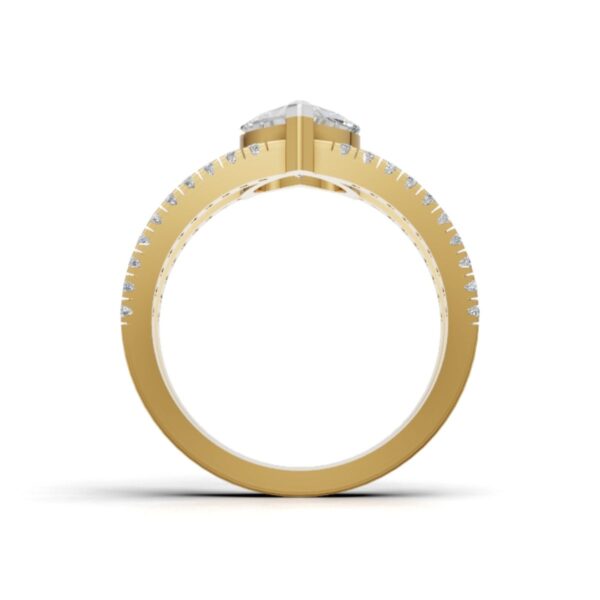 Avarta Double Band Heart Shape Lab Diamond Ring – Modern Elegant Design - Image 3