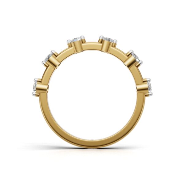 Avarta Trending Gold Minimalistic Eternity Band with Certified Lab Diamonds – Elegant & Timeless Design - Image 3