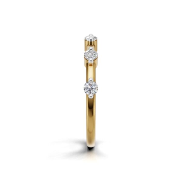 Avarta Trending Gold Minimalistic Eternity Band with Certified Lab Diamonds – Elegant & Timeless Design - Image 5