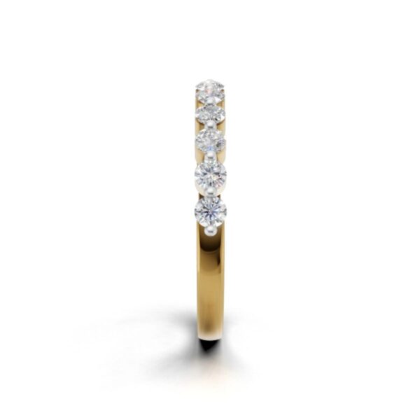 Avarta Trending Gold Asthetic Eternity Band with Certified Lab Diamonds – Elegant, Timeless Design - Image 5