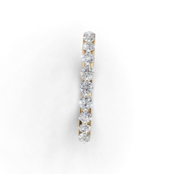 Avarta Trending Gold Asthetic Eternity Band with Certified Lab Diamonds – Elegant, Timeless Design - Image 4