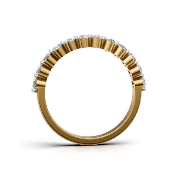 Avarta Trending Gold Asthetic Eternity Band with Certified Lab Diamonds – Elegant, Timeless Design - Image 3